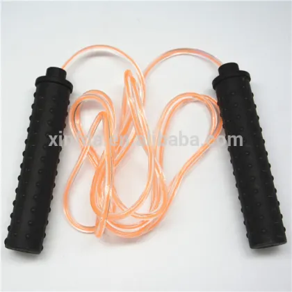 Wolf Tooth Style PP Handle Transparent PVC Jump Rope