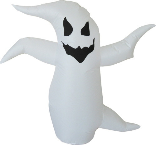 Горячий надувной белый призрак для украшения Хэллоуина