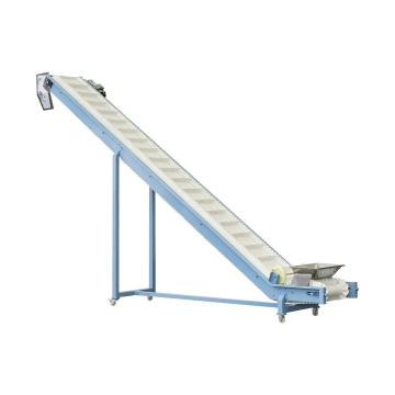 Automatic Customized Size PVC Skirt Hoister with Stainless Steel Wire Mesh Belt for Puffed Corn Snacks Conveyor