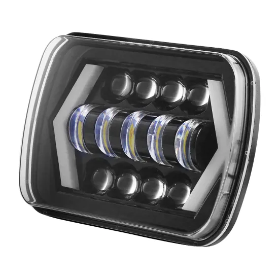 5x7 Inch 55W LED Headlight Replacement for TJ Truck