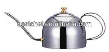 Luxe 18-10 stainless steel tiny mouth coffee pot with strainer