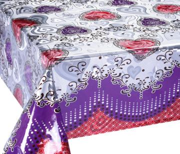 Double Face Emboss printed Gold Silver Tablecloth Patterns