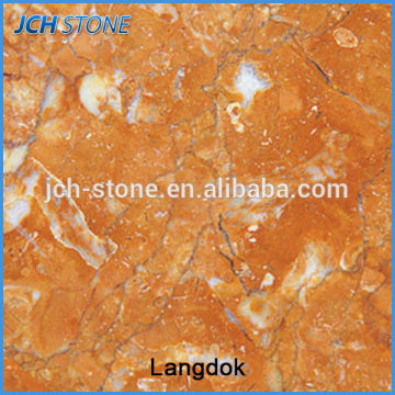 Best quality langdok red marble slab