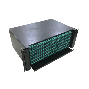 Cold-Rolled Fiber Optic Rack Mount Patch Panel with 12, 24, 48, 96, 144 Port ODF