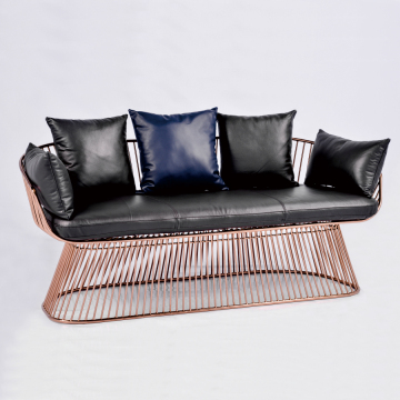 Goolee Genuine Leather American Style Soft Luxury Design Sofa Set