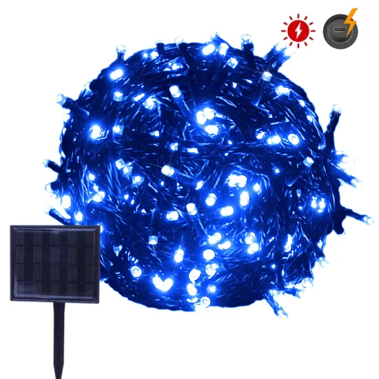 Powered 10m 100led Outdoor Holiday Decorative Waterfall Pvc Mason Jar Garland Solar Led Garden String Light