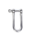 Stainless steel extended D-shaped shackle
