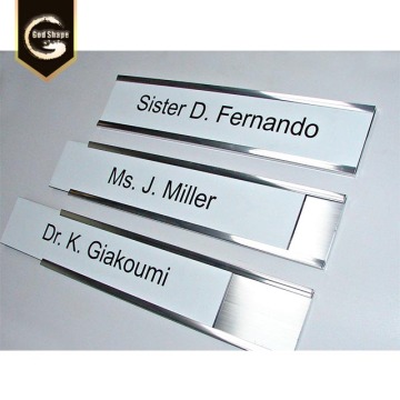 Letreros de placas de identificación de puerta de oficina personalizados