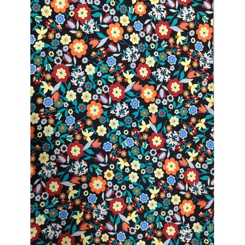 Liten Blomst Rayon Twill 3024S Tryckväv