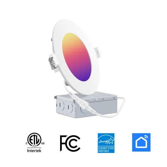 4/6 Inch Smart LED Recessed RGBWW Color
