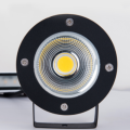 Spike light LED preto de alumínio para LED externo