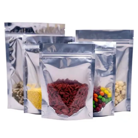 Aluminum Foil Resealable Stand Up Pouch Bag