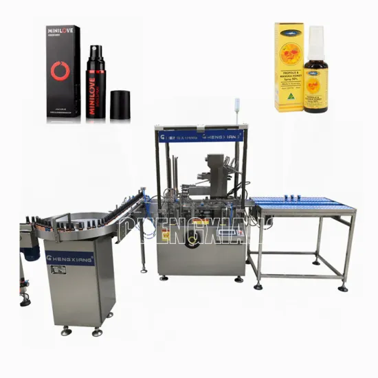 Automatic Lavender Oil Bottle Cartoning and Boxing Machine (10ml/30ml)