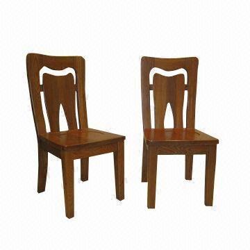 Solid Wood Dining Chair with High-glossy Painting