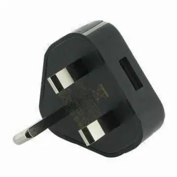 Compact UK Mini USB Wall Charger with 5V/1A Output for iPhone 5 Charging