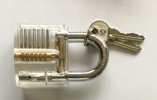 GOSO 2015 NEW MODEL 5-10- TRANSPARENT PADLOCK(HANGING LOCK)