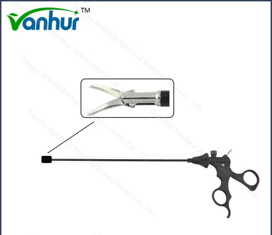 10mm Laparoscopic Left Curved Dual Action Scissors