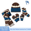 Set de accesorii calde tricot iarna pentru copii din 4 piese