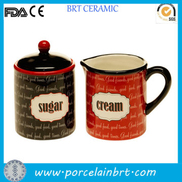 Customized sugar and creamer Ceramic Container