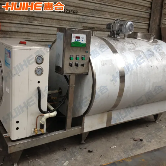 Hot Sale Beverage Cooling Tank 1000L Milk Chiller Vessel Mobile Milk Tank