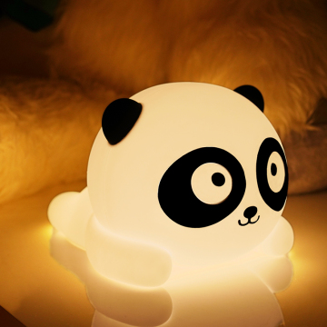 Kreative USB -wiederaufladbare Panda Silicon -LED -Nachtlicht für Kinder