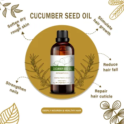 New And Organic Cucumber Seed Oil For Skin