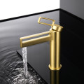 High Quality Golden Brass Single Handle Basin Faucet