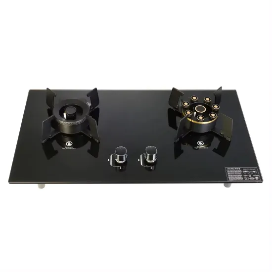 Portable Tempered Glass Table Top Gas Stove with Electrical Ignition