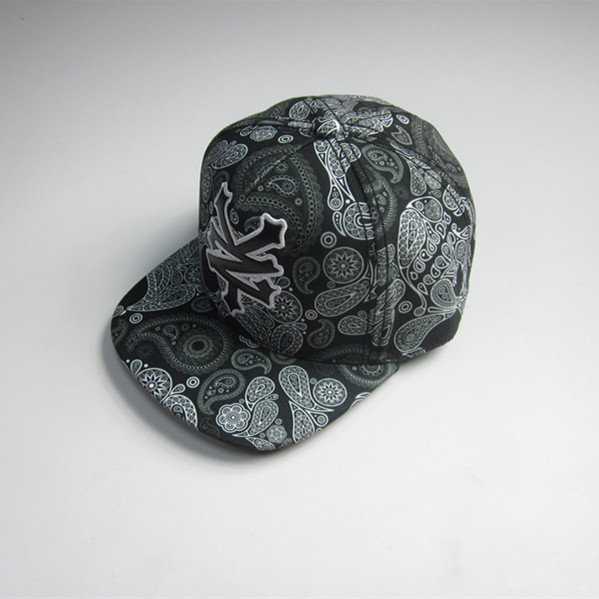 Micro Fiber Full Printing Flat Bill Cap