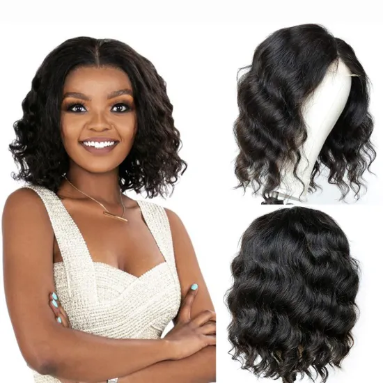 Wholesale Colored Hd Human Hair Loose Wave Bob Lace Front Bundles Peruvian Bob Lace Closure Raw Cheap Wigs With Lowest Price
