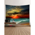 Tapisserie Wandbehang Ocean Beach Sea Wave Serie Tapisserie Sunrise Sunset Dusk Tapisserie für Schlafzimmer Home Wohnheim Dekor