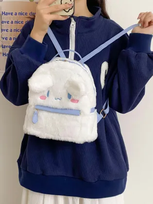 Sanrioo Cartoon Backpack - Large Capacity Plush Toy Backpack