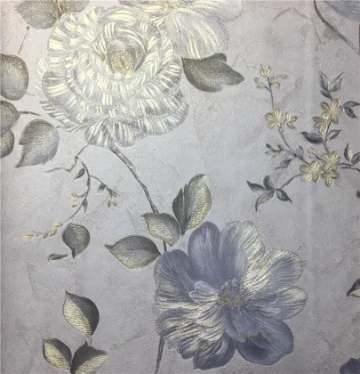 280gsm golden flower design PVC wallpaper