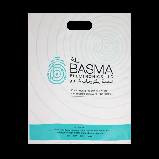 Die Cut Handle Plastic Bags with Logo