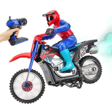 Flytec 2.4G Remote Control 360 Spinning Action Motorcycle Toy for Kids and Boys