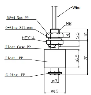 electronic float sensor