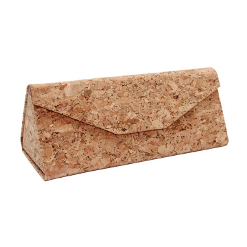 Triangle Sunglasses Box Packaging: Cork Wood Glasses Case