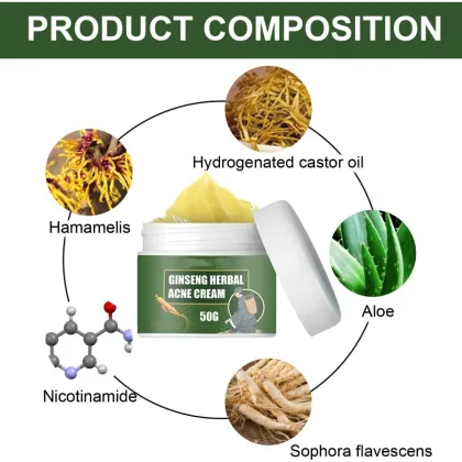 Korean Ginseng Herbal Niacinamide Anti-Acne Facial Cream