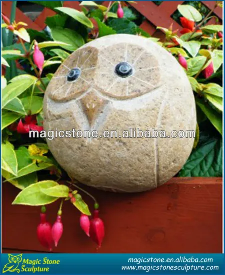 Chinese supplier stone graden owl statues
