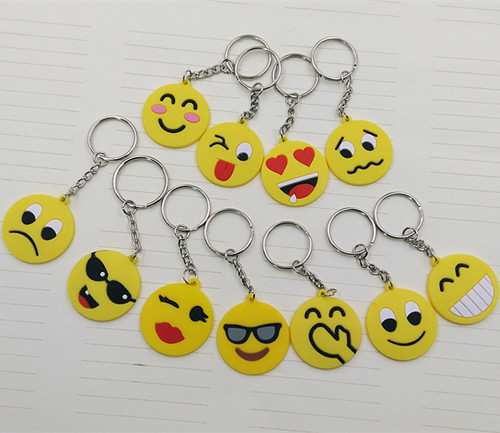 Promotional Emoticons and Smileys PVC Keyring4