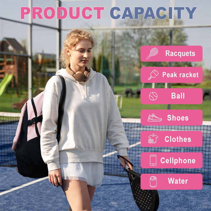 Mochila de tenis para deporte y viaje