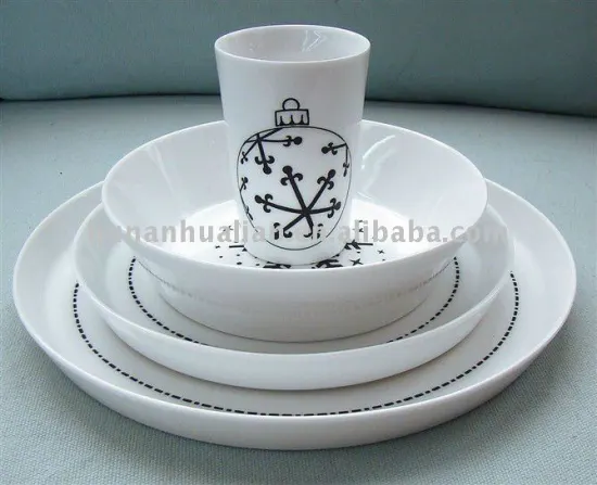 16pcs hand painted porcelain tableware for christmas