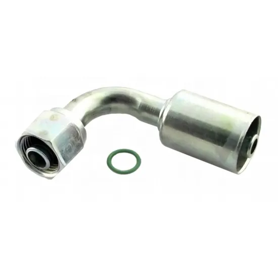 90 Degree Female O-Ring (FOR) Steel Aluminium Beadlock AUTO Parts AC Hose Crimping Pipe Fittings