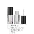 Plastic Round Empty Lipgloss Tube Packaging with Brush