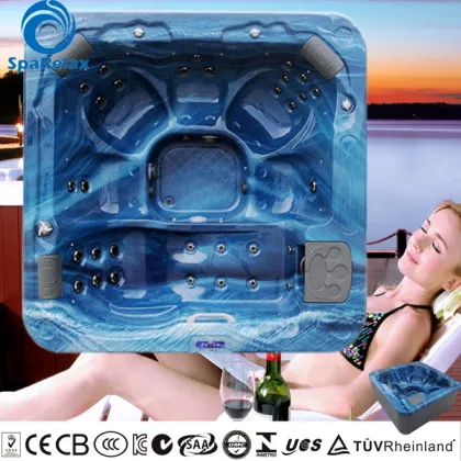 A610 lucite acrylic massage bathtub