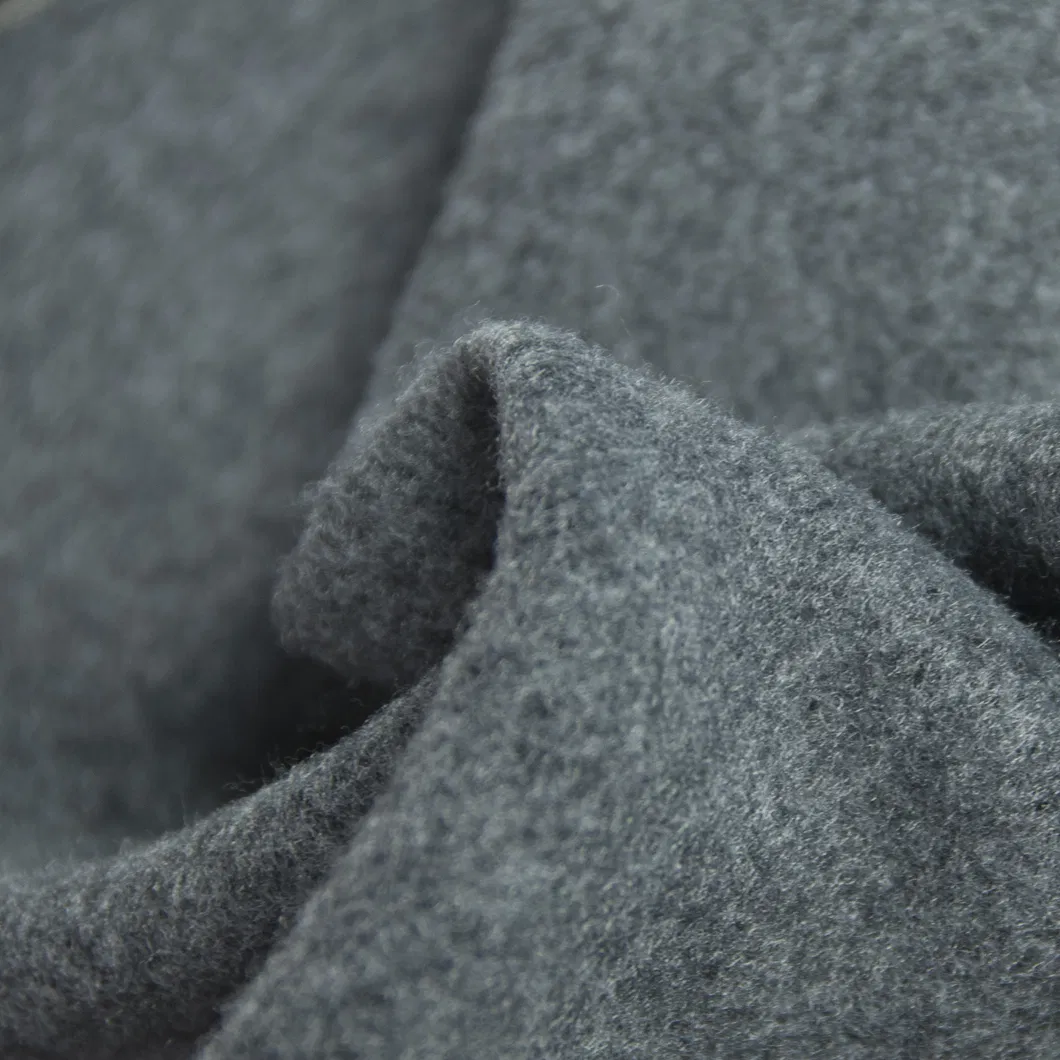 CVC เฟรนช์เทอร์รี่ฟลีซ Melange แปรงผ้าถักที่เป็นของแข็ง