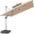 Outdoor Roman solar light square umbrella