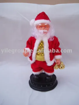 10&quot;santa Torsional buttocks/santa toys/electrical santa