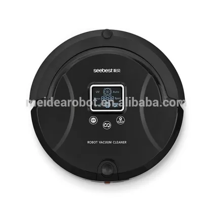 Universal remote control robot vacuum cleaner black color