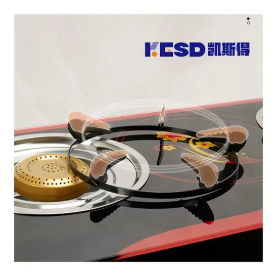Economic Price OEM Commercial Household Home Kitchen Table Top Tempered Glass Top Double Burner Gas Stove Price